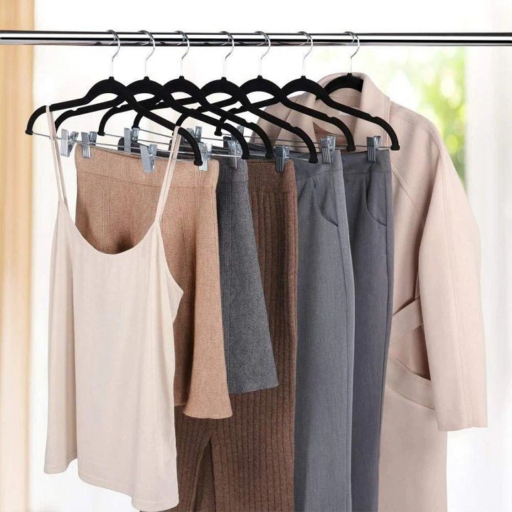 black velvet skirt hangers Anti-slip velvet hanger(001)